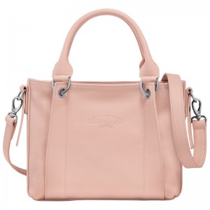 Longchamp 3D S Leather Håndveske Dame Nude | NOYX9158