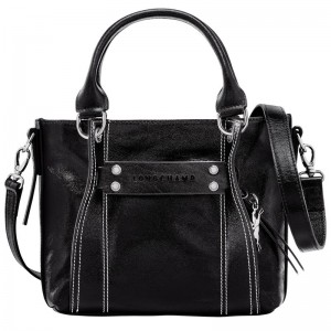 Longchamp 3D S Leather Håndveske Dame Svarte | NOTC9157
