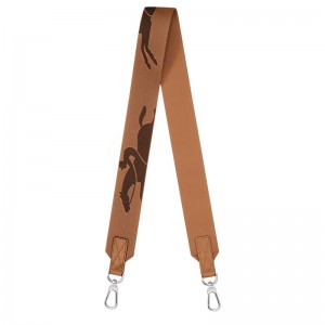 Longchamp 3D Shoulder strap Canvas Accessories Dame Natural | NOYX8627
