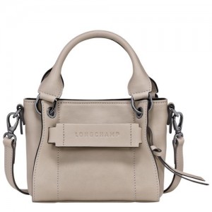 Longchamp 3D XS Leather Håndveske Dame Clay | NOLI9030