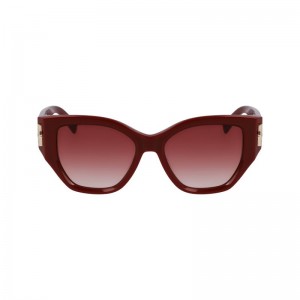 Longchamp Acetate Solbriller Dame Brune | NORV7908