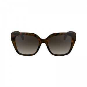 Longchamp Acetate Solbriller Dame Mørke | NOTC7909
