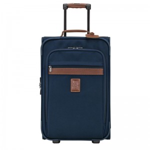 Longchamp Boxford M Recycled canvas Kofferter Herre Blå | NOTC7172