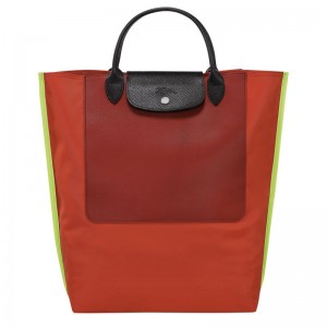 Longchamp Cabas M Tote Canvas Håndveske Dame Paprika | NONW9180