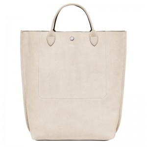 Longchamp Cabas M Tote Leather Håndveske Dame Linen | NODF9192