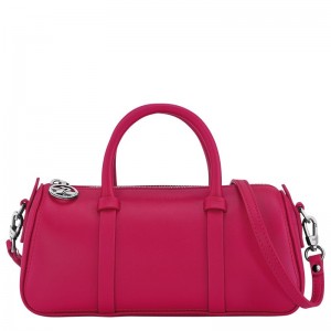 Longchamp Daylong S Leather Håndveske Dame Beetroot | NOLI9134