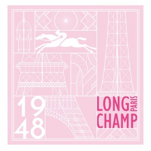 Longchamp Eiffel Tower 1948 Silk 50 OTHER Skjerf Dame Ballerina | NOOK8104