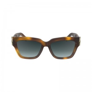 Longchamp Fall-Winter 2023 Collection Metal Solbriller Dame Havana | NOWN7906