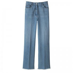 Longchamp Jean's Denim Bukse Dame Blå | NORV7700