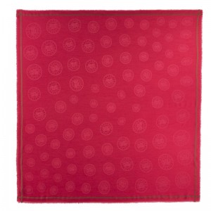 Longchamp La MÉdaille Shawl Cotton blend Stoles Herre Magenta | NOGS7058