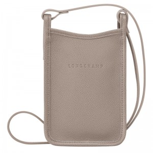 Longchamp Le FoulonnÉ 1 Leather Deksel Herre Turtledove | NOLI7299