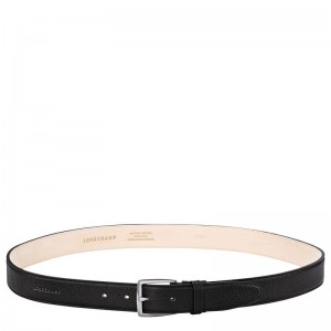 Longchamp Le FoulonnÉ Leather Belte Herre Svarte | NOJP7108