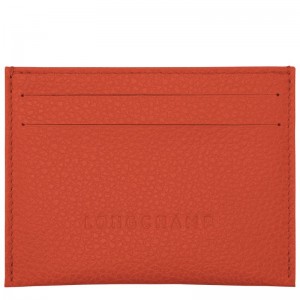 Longchamp Le FoulonnÉ Leather Kortholder Dame Paprika | NOMQ8503