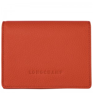 Longchamp Le FoulonnÉ Leather Lommebok Herre Paprika | NOJP7401