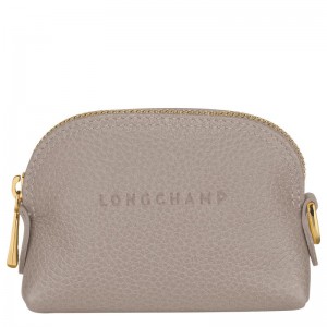 Longchamp Le FoulonnÉ Leather Myntpung Dame Turtledove | NOZU8509