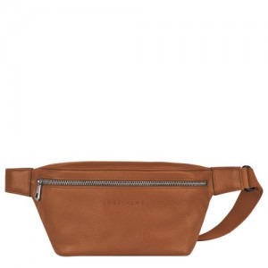 Longchamp Le FoulonnÉ M Leather Midjeveske Dame Caramel | NOZU8769