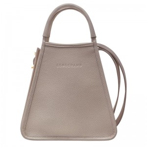 Longchamp Le FoulonnÉ S Leather Håndveske Dame Turtledove | NOSG9164