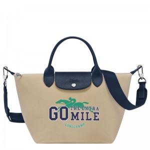 Longchamp Le Pliage Collection S Canvas Håndveske Dame Beige | NOWN9258