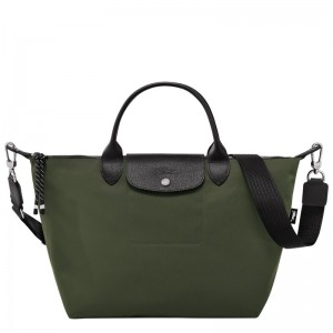 Longchamp Le Pliage Energy L Recycled canvas Håndveske Dame Khaki | NOVR9234