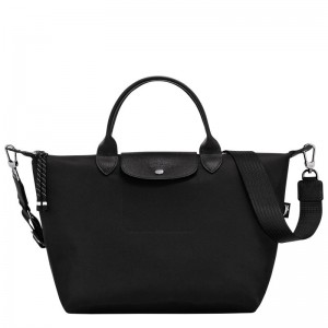 Longchamp Le Pliage Energy L Recycled canvas Håndveske Dame Svarte | NOMQ9230