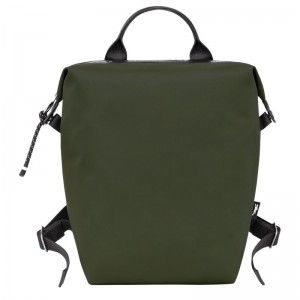Longchamp Le Pliage Energy L Recycled canvas Ryggsekker Dame Khaki | NONW8761