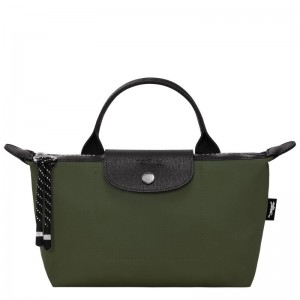 Longchamp Le Pliage Energy Recycled canvas Pouches Dame Khaki | NOHA8440
