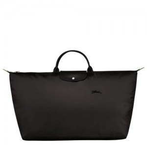 Longchamp Le Pliage Green M Recycled canvas Reiseveske Dame Svarte | NOAH8279
