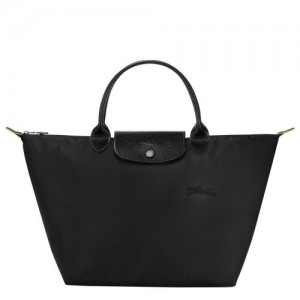 Longchamp Le Pliage Green M Recycled canvas Håndveske Dame Svarte | NOUZ9055
