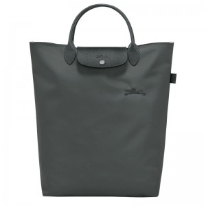 Longchamp Le Pliage Green M Tote Canvas Håndveske Dame Graphite | NOJP9240
