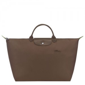 Longchamp Le Pliage Green S Recycled canvas Reiseveske Dame Terra | NOYX8263