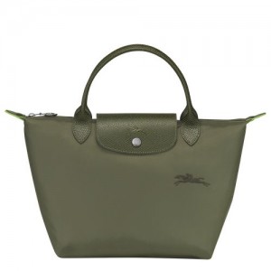Longchamp Le Pliage Green S Recycled canvas Håndveske Dame Forest | NOQM9049