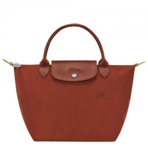 Longchamp Le Pliage Green S Recycled canvas Håndveske Dame Chestnut | NOQM9048