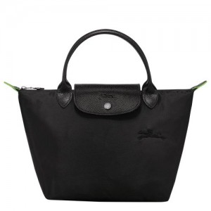 Longchamp Le Pliage Green S Recycled canvas Håndveske Dame Svarte | NOWN9047