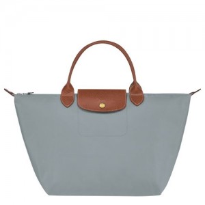 Longchamp Le Pliage Original M Recycled canvas Håndveske Dame Steel | NOMQ9074