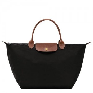 Longchamp Le Pliage Original M Recycled canvas Håndveske Dame Svarte | NOVR9071