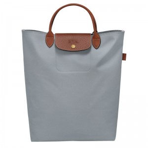 Longchamp Le Pliage Original M Tote Canvas Håndveske Dame Steel | NOSG9245