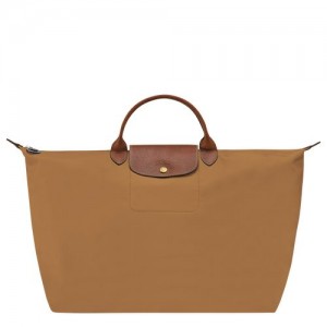 Longchamp Le Pliage Original S Recycled canvas Reiseveske Dame Fawn | NOZU8301