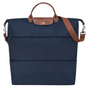 Longchamp Le Pliage Original expandable Recycled canvas Reiseveske Dame Marineblå | NOCT8290