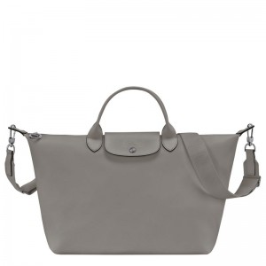 Longchamp Le Pliage Xtra L Leather Håndveske Dame Turtledove | NOQM9205