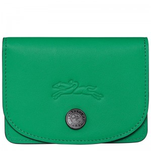 Longchamp Le Pliage Xtra Leather Kortholder Dame Grønn | NOGS8491