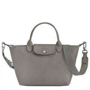 Longchamp Le Pliage Xtra S Leather Håndveske Dame Turtledove | NOGS9219