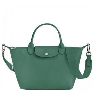 Longchamp Le Pliage Xtra S Leather Håndveske Dame Sage | NOFD9218