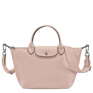 Longchamp Le Pliage Xtra S Leather Håndveske Dame Nude | NODF9217