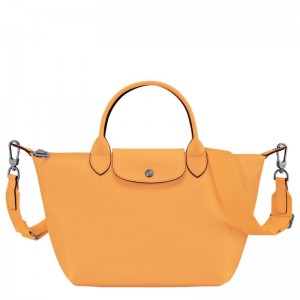 Longchamp Le Pliage Xtra S Leather Håndveske Dame Aprikos | NOPJ9214