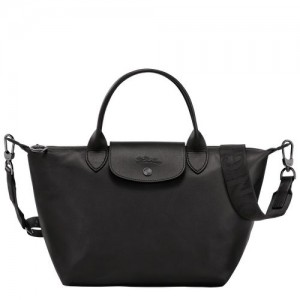 Longchamp Le Pliage Xtra S Leather Håndveske Dame Svarte | NOEB9046