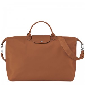 Longchamp Le Pliage Xtra S Leather Reiseveske Dame Cognac | NOUZ8314