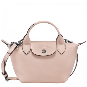 Longchamp Le Pliage Xtra XS Leather Håndveske Dame Nude | NOYX9210