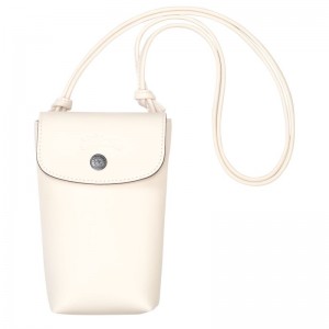 Longchamp Le Pliage Xtra with leather lace 1 Leather Deksel Dame Ecru | NOYX8471