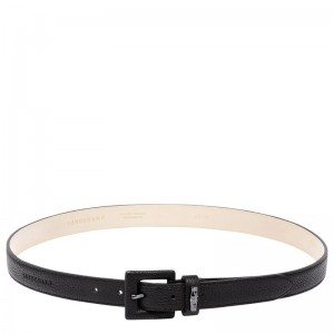 Longchamp Le Roseau Essential Leather Belte Dame Svarte | NOCT8039