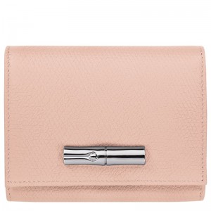 Longchamp Le Roseau Leather Lommebok Dame Ballerina | NOGS8543